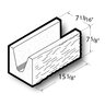 Angelus Bond Beam Block Normal Weight Gray 8 in. x 8 in. x 16 in. (90/pallet)