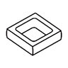 Angelus Slumpstone Ring Pilaster Block Gray 12 in. x 6 in. x 12 in. (96/pallet)