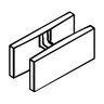 Angelus Double Open End Bond Beam Block Medium Weight Gray 8 in. x 8 in. x 16 in. (90/pallet)