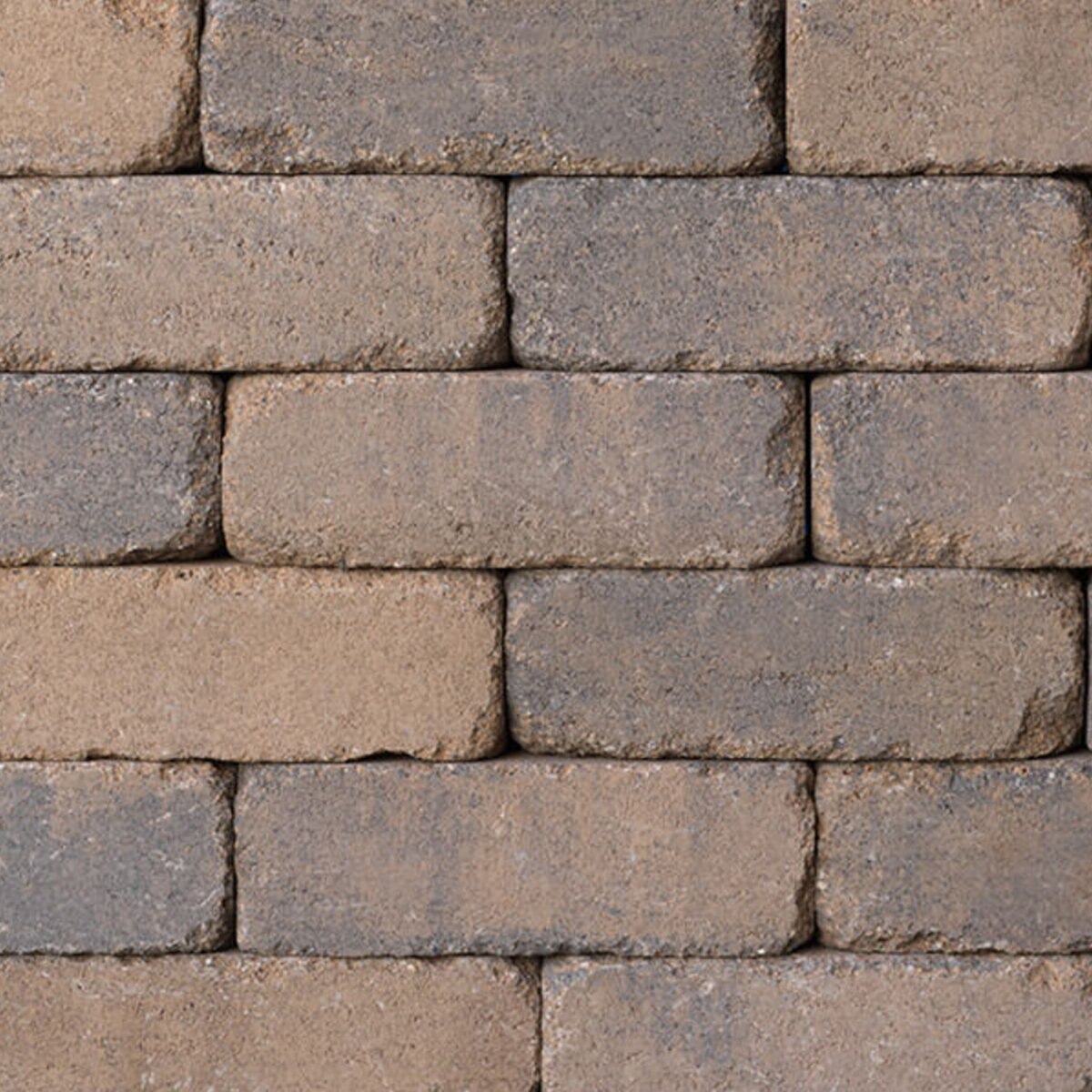 Angelus Rustic Wall Block Stone Cream/Brown/Charcoal 8 in. x 4 in. x 12 ...
