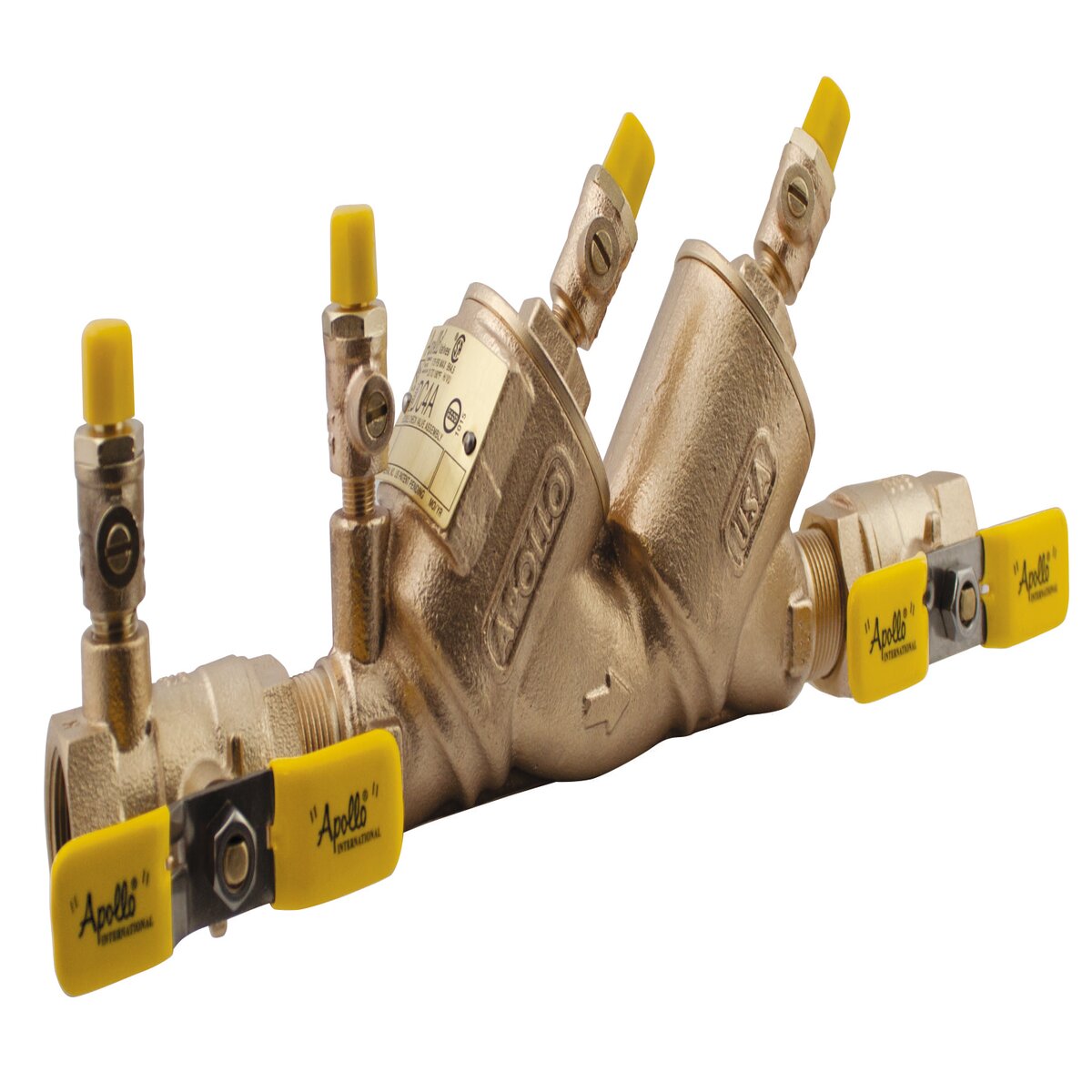 Apollo Lead Free Double Check Valve Assembly 4A Series Bronze 1 in. w ...