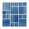 Aquabella Monet Series Glass Tile Impression Sun Rise Random (11 sq. ft./box)