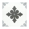 Aquabella Castile Series Porcelain Tile Toledo Gray 6 in. x 6 in. (11 sq. ft./box)