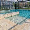 Aquabella Himalaya Series Porcelain Tile Single Bullnose Katmandu 6 in. x 6 in. (26 pc./box)