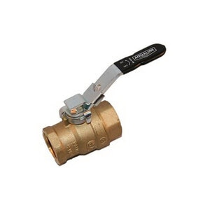 Aqualine Full Port Ball Valve Brass 1 in. FIPT with Locking Handle