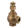 Aqualine Angle Valve Less Union Brass 1 in. Fipt With Cross Handle