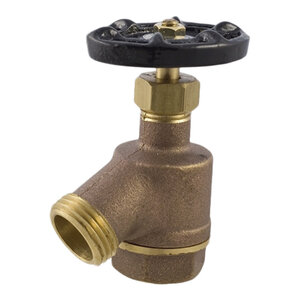 Aqualine Garden Valve Brass 3/4 in. FIPT x MHT with Wheel Handle