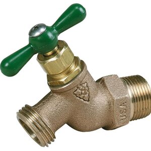 Heavy Duty 1/2 Male Hose Bib Green Handle