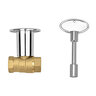 Aqualine Angle Log Gas Valve w/ Key 1/2 in.