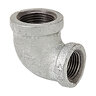 Aqualine 1-1/4 in. x 1 in. Galvanized 90 Degree Reducing Elbow