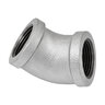Aqualine 6 in. Galvanized 45 Degree Elbow