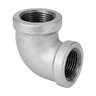 Aqualine 2 in. x 1-1/2 in. Galvanized 90 Reducing Elbow