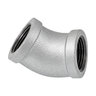 Aqualine 4 in. Galvanized 45 Degree Elbow