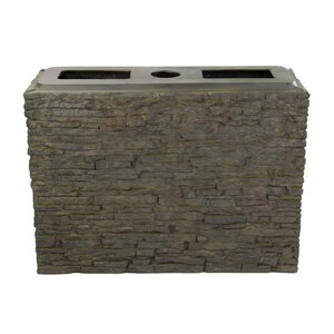 Aquascape Large Straight Stacked Slate Wall Base
