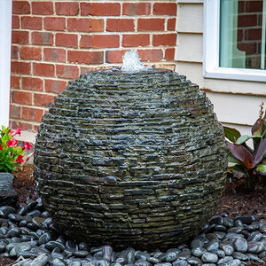 Aquascape Large Stacked Slate Sphere