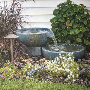 Spillway Bowl and Basin Fountain Kit - Iron -Ore 32"/40" 
