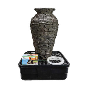 Aquascape Stacked Slate Urn Fountain Kit 33.5 in (85 CM)