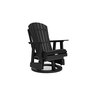 Buckingham Swivel Glider Chair Black 31 in. x 31 in. x 42 in.