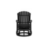 Buckingham Swivel Glider Chair Black 31 in. x 31 in. x 42 in.