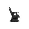 Buckingham Swivel Glider Chair Black 31 in. x 31 in. x 42 in.