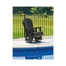 Buckingham Swivel Glider Chair Black 31 in. x 31 in. x 42 in.