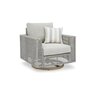 Jasper Lane Swivel Lounge Chair w/ Cushion Gray 36 in. X 35 in. X 36 in. 