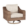 Farmhouse Wicker Outdoor Wicker Swivel Lounge Chair