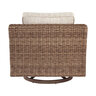 Farmhouse Wicker Outdoor Wicker Swivel Lounge Chair