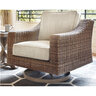 Farmhouse Wicker Outdoor Wicker Swivel Lounge Chair