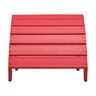 Buckingham Outdoor Ottoman Red