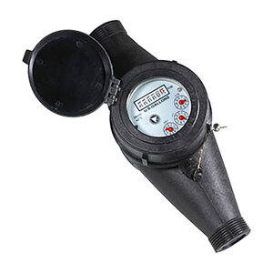 Direct Read Water Meter 5/8 in. x 3/4 in. Cuft w/ Ends
