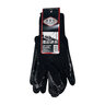 Gloves Black Latex Coated Large