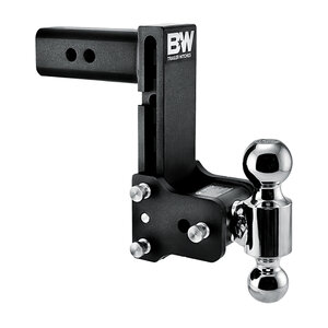 B&W Tow & Stow Adjustable Ball Mount Black Powder Coat 2 1/2 in. Shank 7 in. Drop 7 1/2 in. Rise 2 in. & 2 5/16 in. Ball