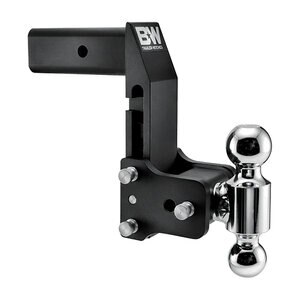 B&W Tow & Stow Adjustable Ball Mount MultiFlex Black Powder Coat 2 1/2 in. Shank 7 in. Drop 7 1/2 in. Rise 2 in. & 2 5/16 in. Ball