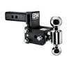 B&W Tow & Stow Adjustable Ball Mount Black Powder Coat 2 in. Shank 3 in. Drop 3 1/2 in. Rise 2 in. & 2 5/16 in. Ball