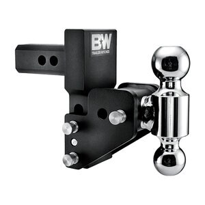 B&W Tow & Stow Adjustable Ball Mount Multiflex Black Powder Coat 2 in. Shank 2 1/2 in. Drop 3 1/2 in. Rise 2 in. & 2 5/16 in. Ball