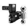 B&W Tow & Stow Adjustable Ball Mount Multiflex Black Powder Coat 2 in. Shank 2 1/2 in. Drop 3 1/2 in. Rise 2 in. & 2 5/16 in. Ball
