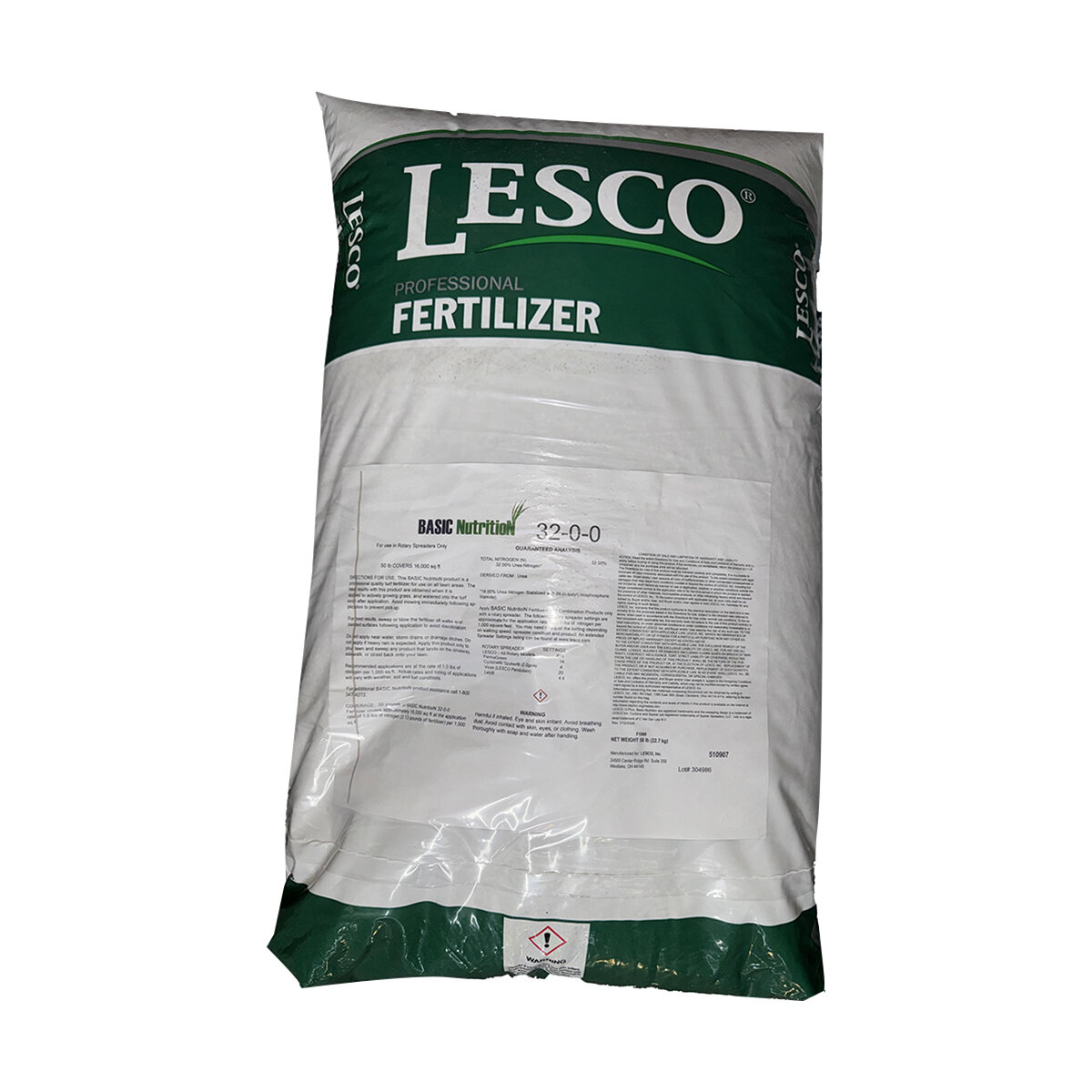 BASIC NutritioN 32-0-0 50% SN Turfgrass Granular Fertilizer 50 lb. Bag ...