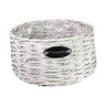 Gardener Select Wood Weaved Basket Short Light Grey Large