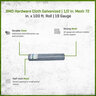 BMD Western Fencing Hardware Cloth Galvanized 19 ga. 1/2 in. Mesh 72 in. x 100 ft. Roll