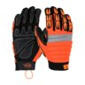PIP BOSS Miners' Mechanic Glove High-Vis Patch Padded Adjustable Large