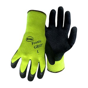 PIP BOSS Hi-Vis Rubber Palm Knit Glove Medium