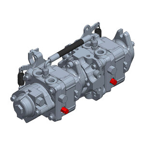 Pump Axel Tand Pist w/ Aux 6CC, .024 for Snowrator