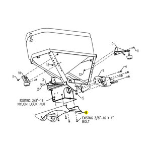 B-OEM Leg w/hardw 6 cu. ft.