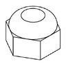 B-OEM Nut 1/2- 13 Fin Full