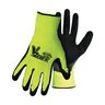 Mens Gloves Poly Shell Latex Large