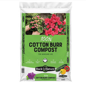 Back to Nature 100% Cotton Burr Compost 2 cu. ft. Bag