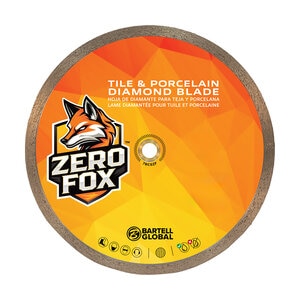 Zero Fox 4-1/2 in. Wet-Cut Porcelain and Tile Diamond Blade