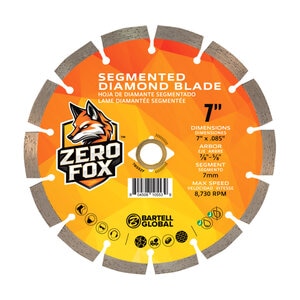 Zero Fox 7 in. All-Purpose Diamond Blade