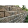 Basalite Geowall Return/Corner Straight Face Gray 18 in. x 9 in. x 8 in. (50 pc./pallet)